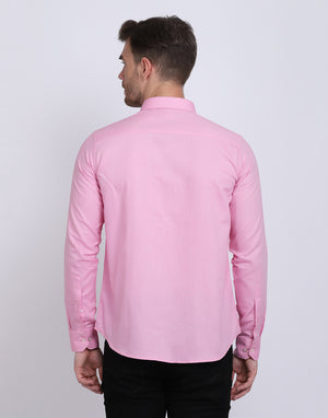 Cotton oxford formal Pink Shirt