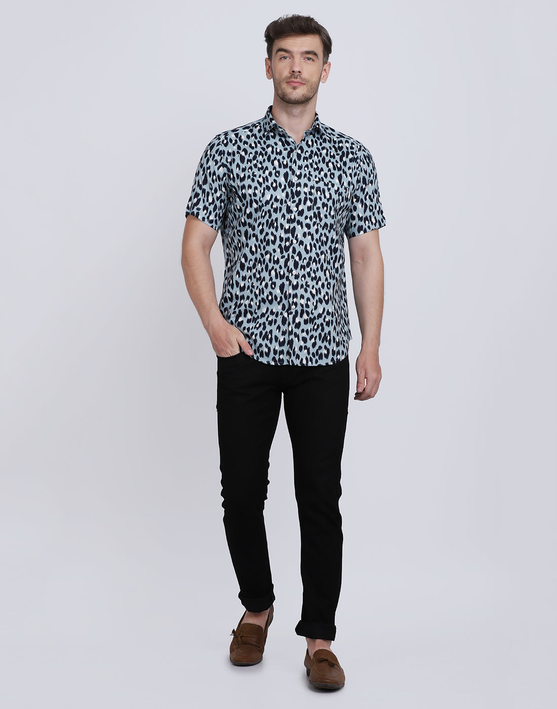 Leopard Animal Print Casual/Party Resort shirt