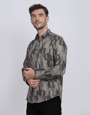 camouflage army Print shirt