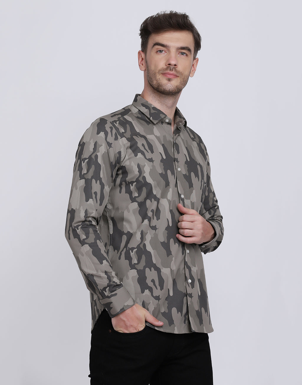 camouflage army Print shirt