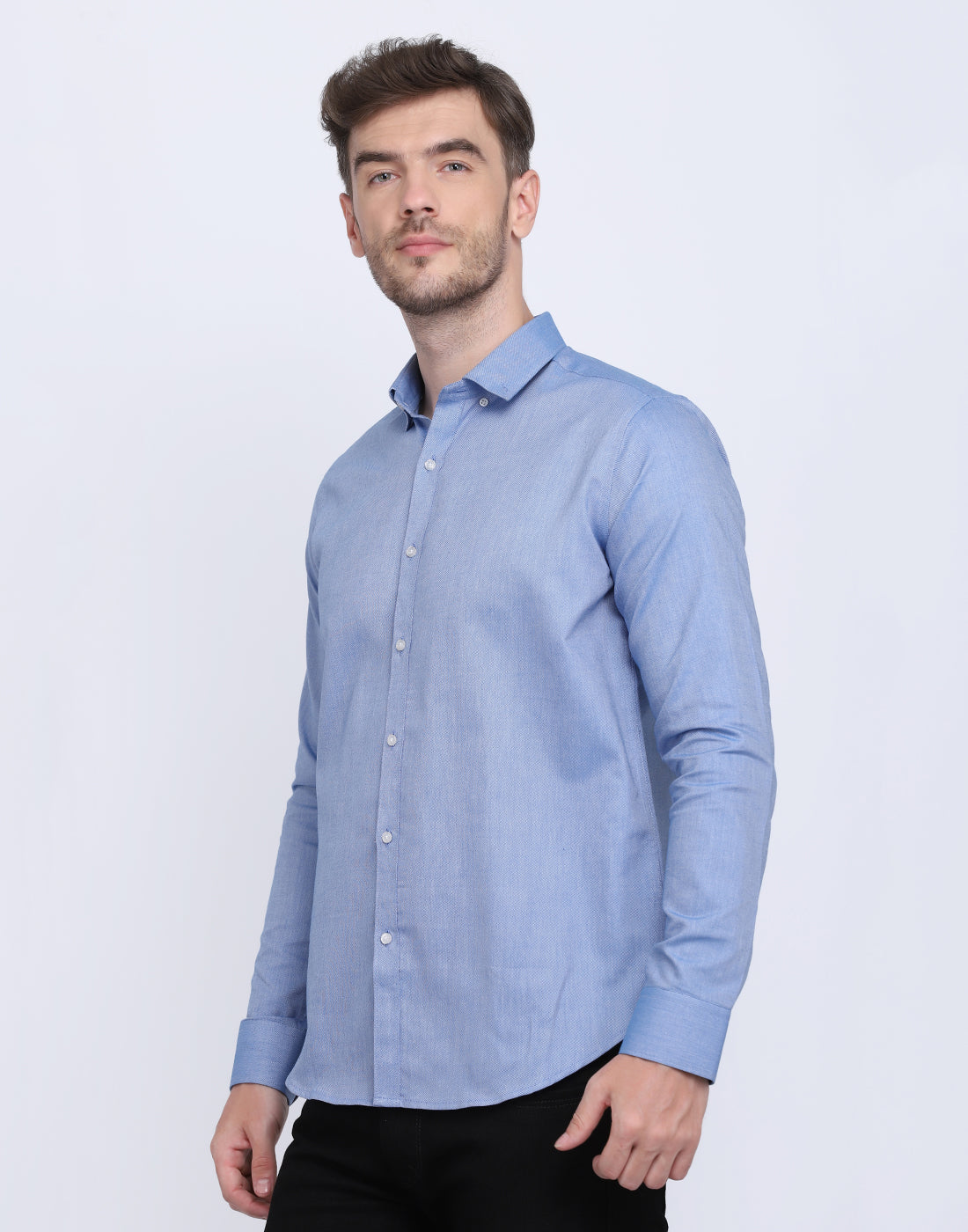 Cotton oxford formal Royal blue Shirt