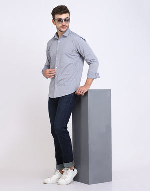 Blue Chambray Dobby Formal Shirt