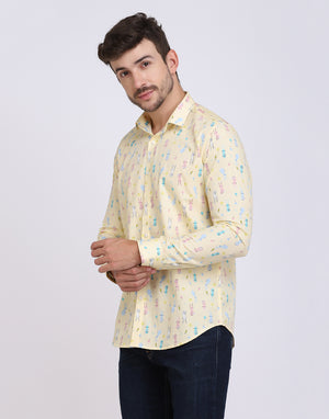 conversational bunny print men’s Shirt